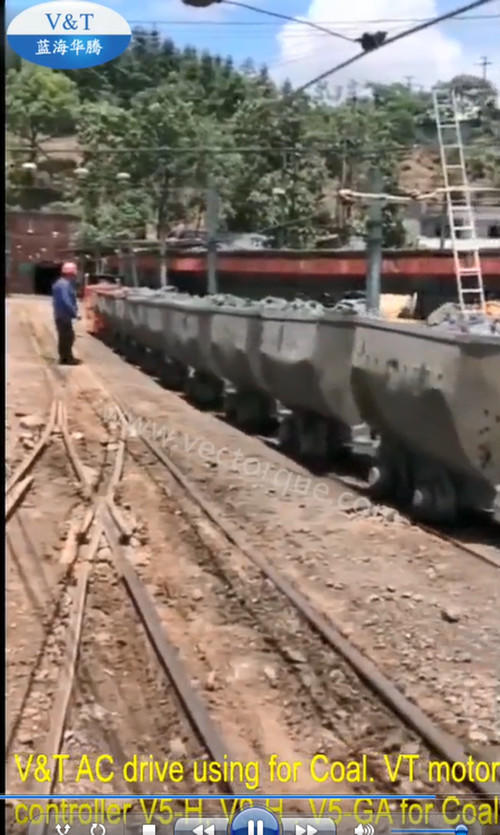 V&T AC drive using for Coal. VT motor controller V5-H, V9-H , V5-GA for Coal Train.