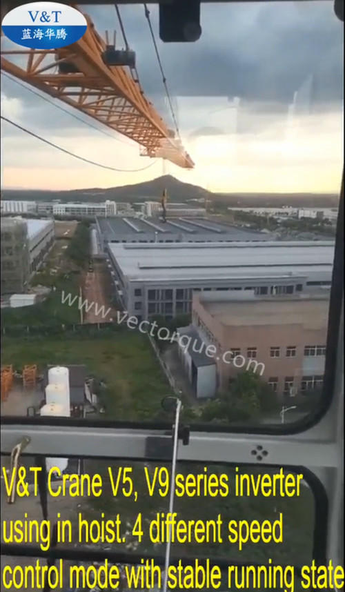 V&T Crane V5,V9 series inverter using in hoist.4 different speed control mode with stable running state.
